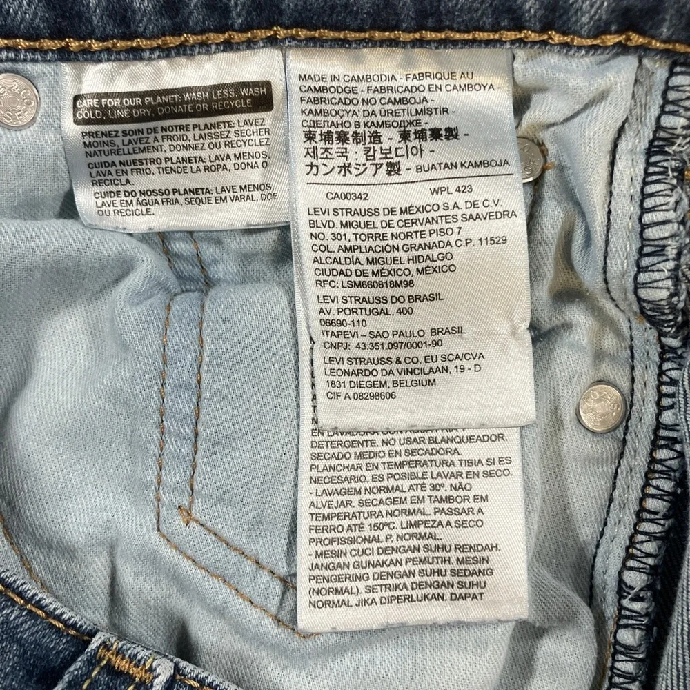 Levi's 541 Jeans Mens 30x28 Athletic Taper Stretch Blue Medium Wash Denim